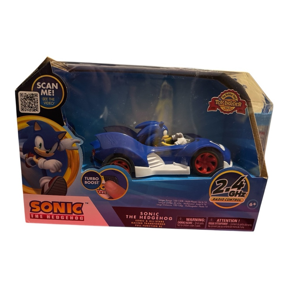 Sonic the Hedgehog Blue Race Car Toy